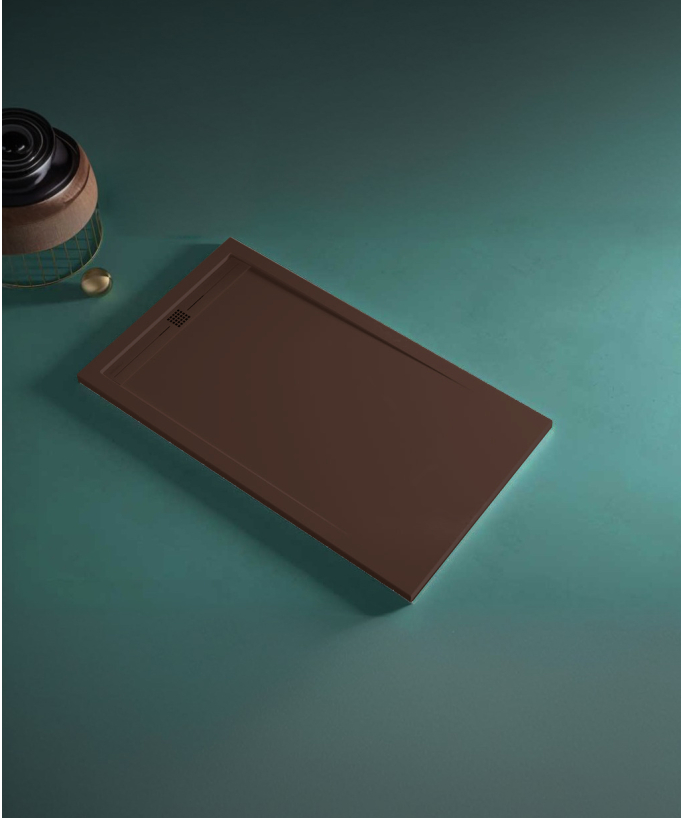 Piatto doccia Chocolat, finitura Liscia Stone CACH