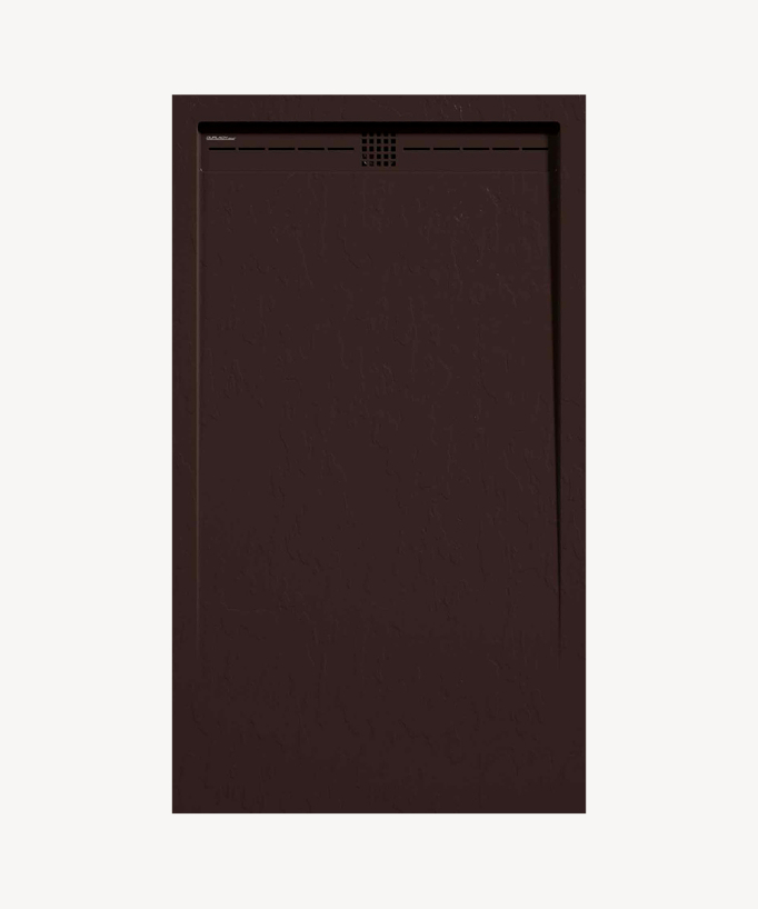 Piatto doccia Cioccolato, finitura Ardesia Stone CACH, griglia colorata - small