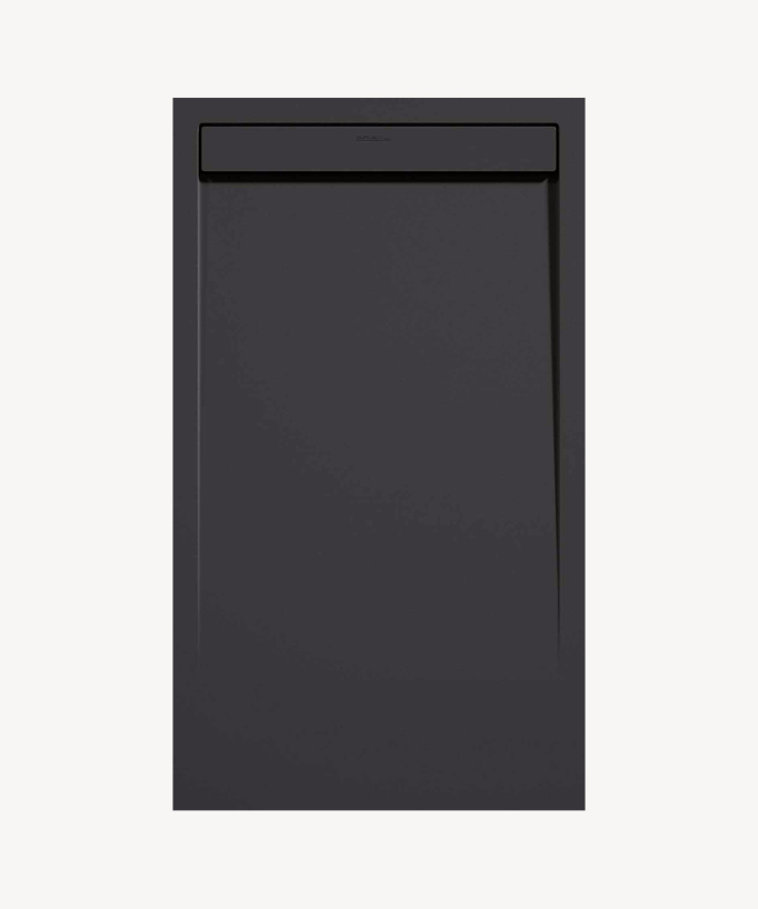 Piatto doccia Antracite, finitura Liscia Stone SMART, griglia colorata - small