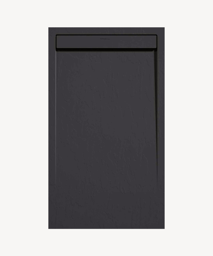 Piatto doccia Antracite, finitura Ardesia Stone SMART, griglia colorata - small