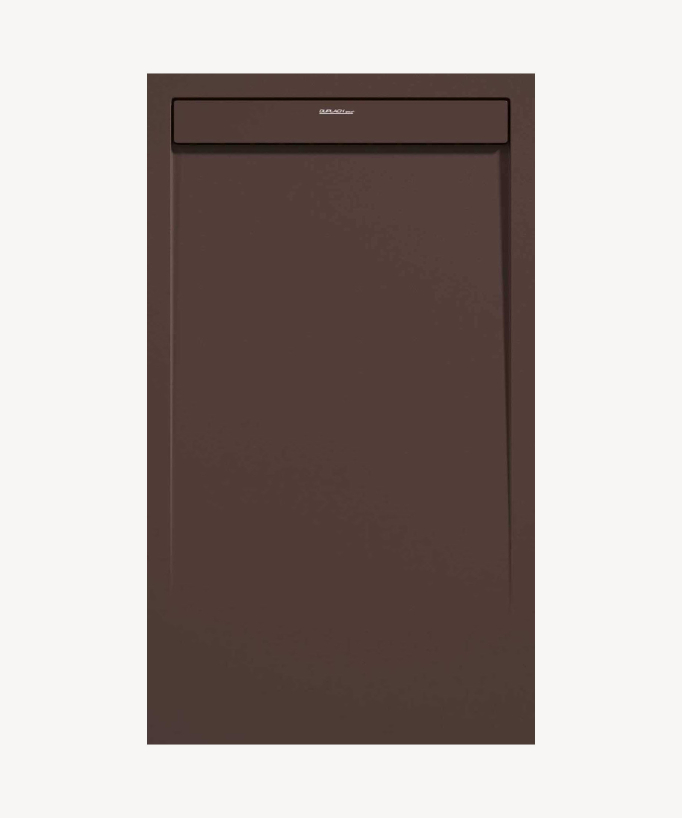 Piatto doccia Chocolat, finitura Liscia Stone SMART, griglia colorata - small