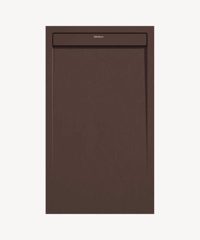 Piatto doccia Chocolat, finitura Ardesia Stone SMART, griglia colorata - small