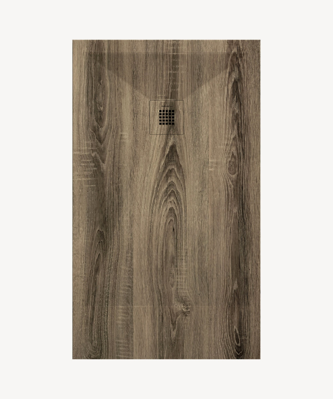 Piatto doccia Cendre, finitura Liscia Stone 3D, griglia colorata - small