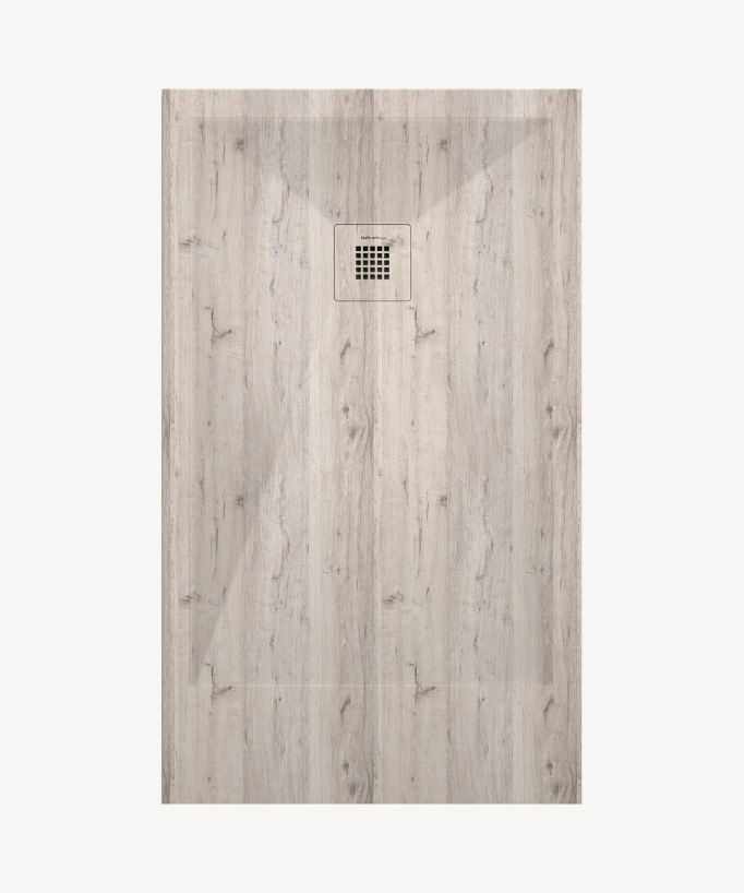 Piatto doccia Décape, finitura Liscia Stone 3D, griglia colorata - small