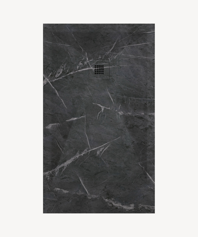 Piatto doccia Marquina, finitura Liscia Stone 3D, griglia colorata - small