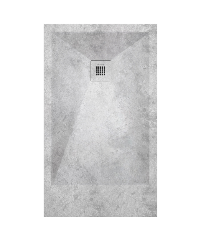 Piatto doccia Cemento, finitura Liscia Stone 3D, griglia colorata - small