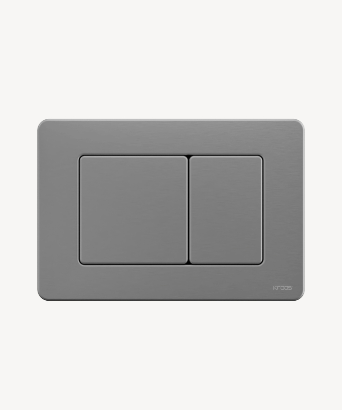 Placca di comando in acciaio per cassetta Sigma Geberit, Nichel spazzolato - small