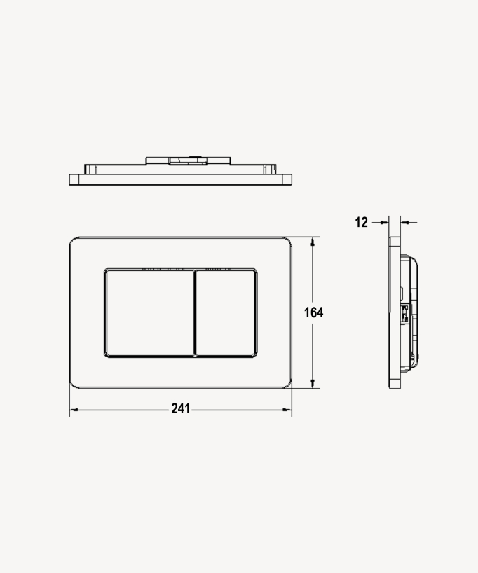 Placca di comando in acciaio per cassetta Sigma Geberit