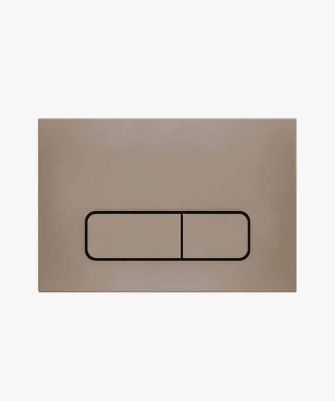 Plaque de déclenchement rectangulaire compatible avec le bâti-support Sigma Geberit