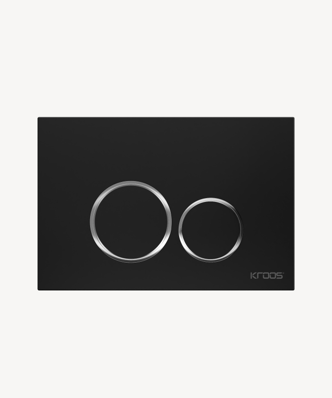 Placca di comando rotonda doppio tasto per cassetta Sigma Geberit