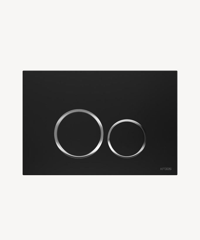 Placca di comando rotonda doppio tasto per cassetta Sigma Geberit