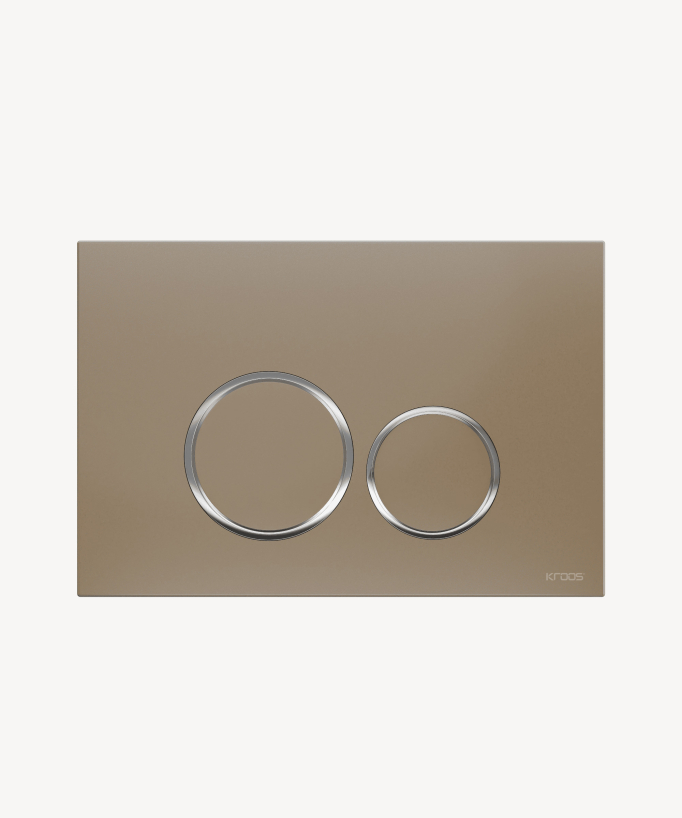 Placca di comando rotonda doppio tasto per cassetta Sigma Geberit