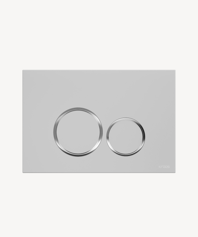 Placca di comando rotonda doppio tasto per cassetta Sigma Geberit