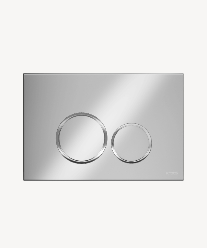 Placca di comando rotonda doppio tasto per cassetta Sigma Geberit