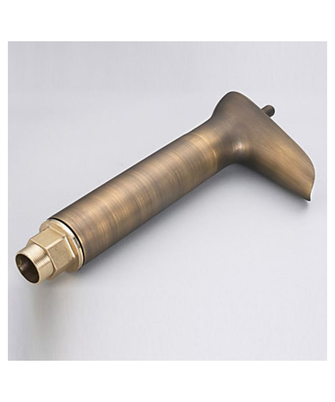Miscelatore lavabo a cascata, stile vintage finitura bronzo