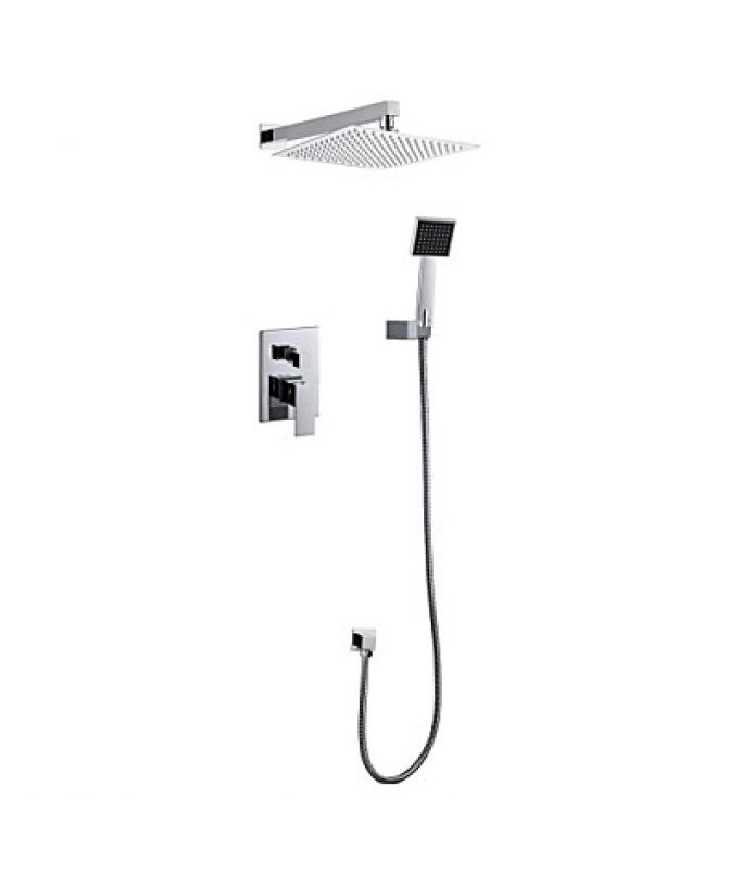 Robinet de douche mural avec tête de douche tt