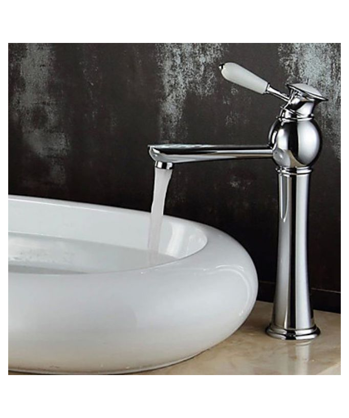 Rubinetto lavabo monocomando, finitura cromo - small