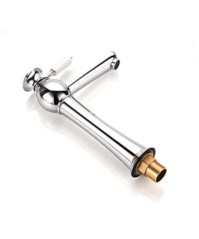 Rubinetto lavabo monocomando, finitura cromo