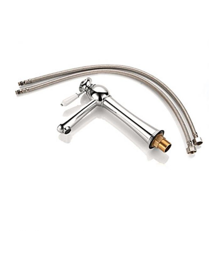 Rubinetto lavabo monocomando, finitura cromo