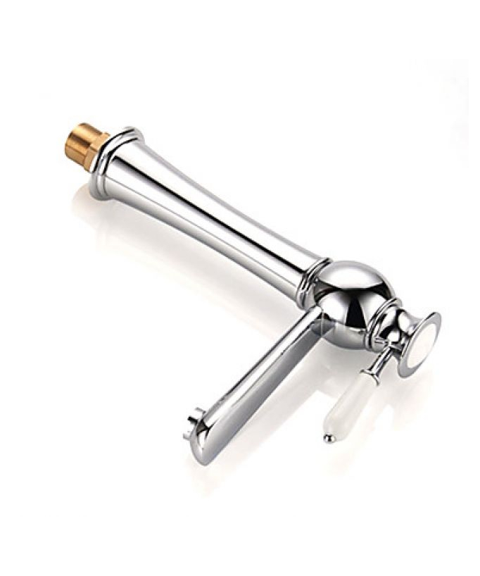 Rubinetto lavabo monocomando, finitura cromo
