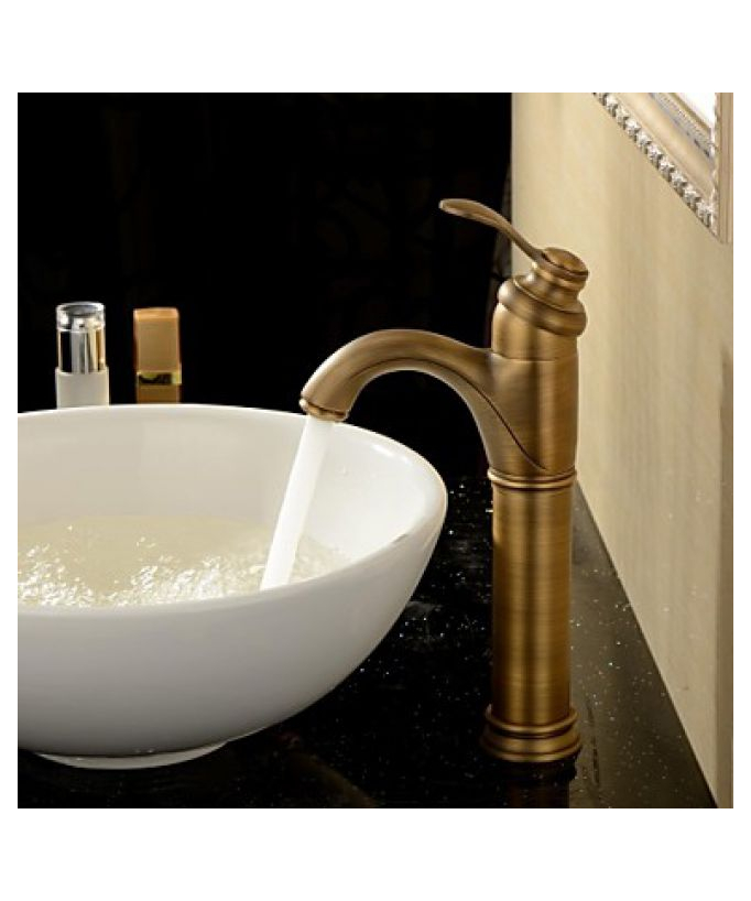 Rubinetto lavabo stile antico altezza 325 mm