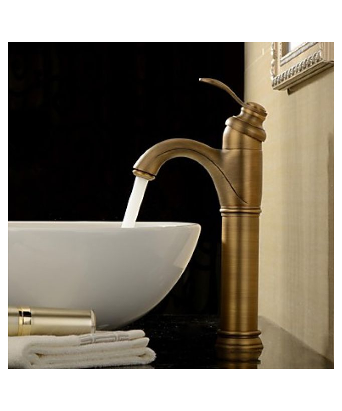 Rubinetto lavabo stile antico altezza 325 mm