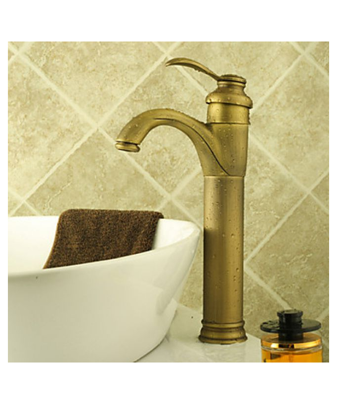 Rubinetto lavabo in ottone, stile classico - small