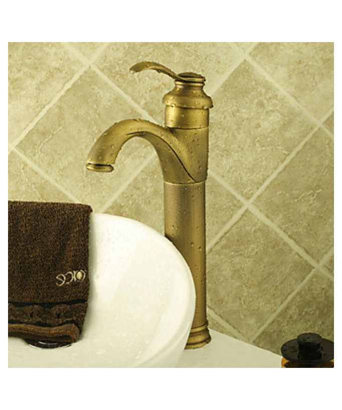 Rubinetto lavabo in ottone, stile classico
