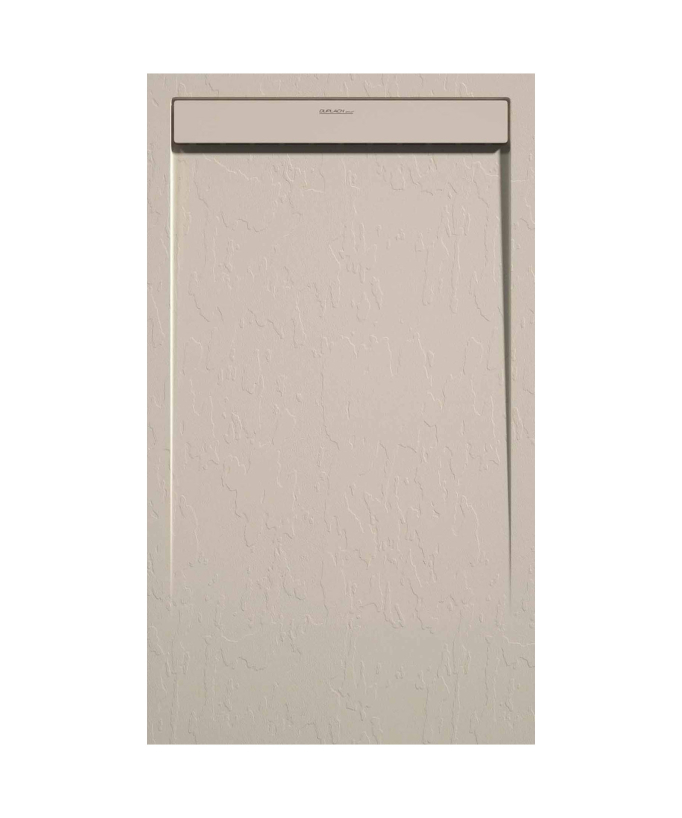 Piatto doccia Crème, finitura Ardesia Stone SMART, griglia colorata - small