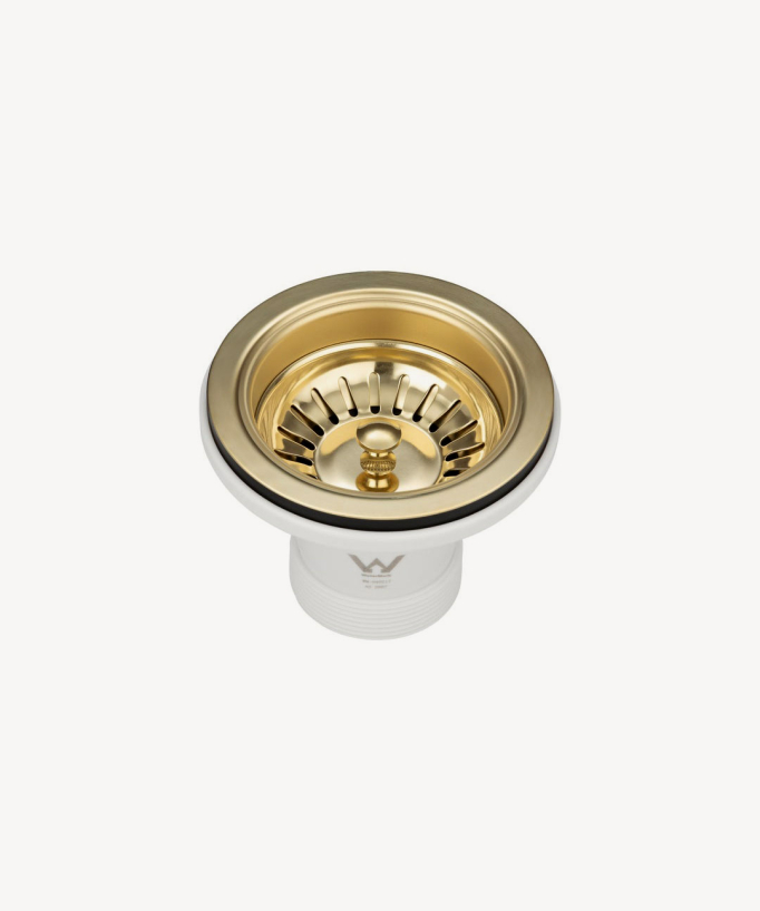 Lavello singolo 750 mm - ottone spazzolato - Hiba