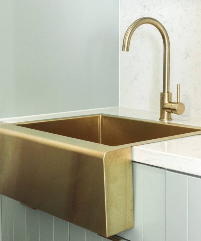 Lavello 600 mm - Ottone spazzolato - Sugi