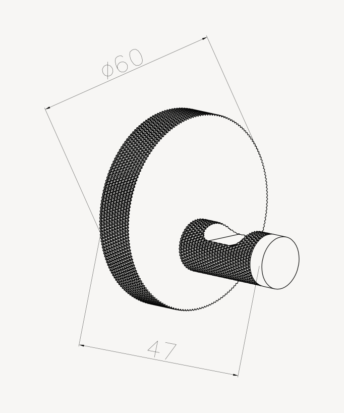 Appendiabiti singolo da parete - Leros