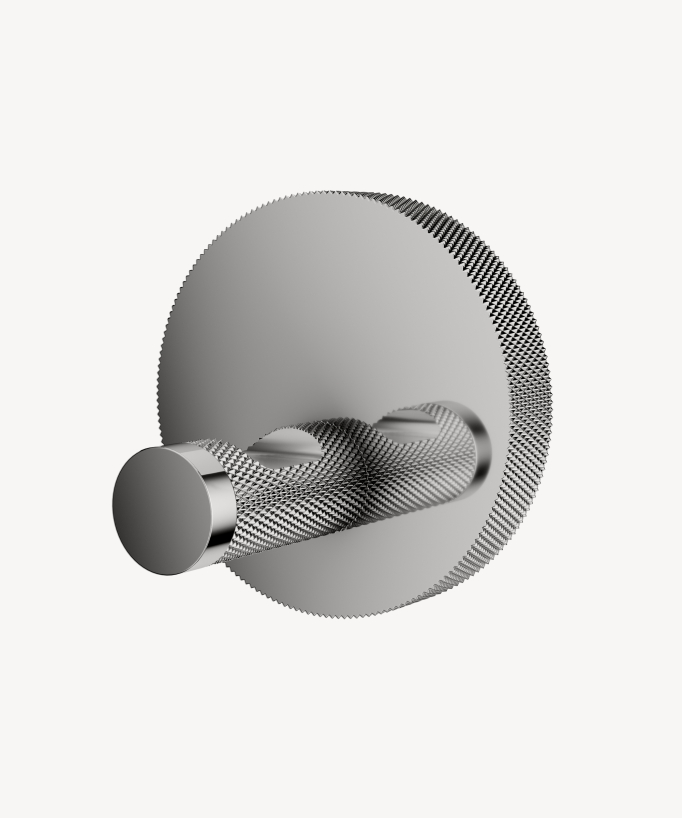 Appendiabiti singolo a parete Cromato - Leros