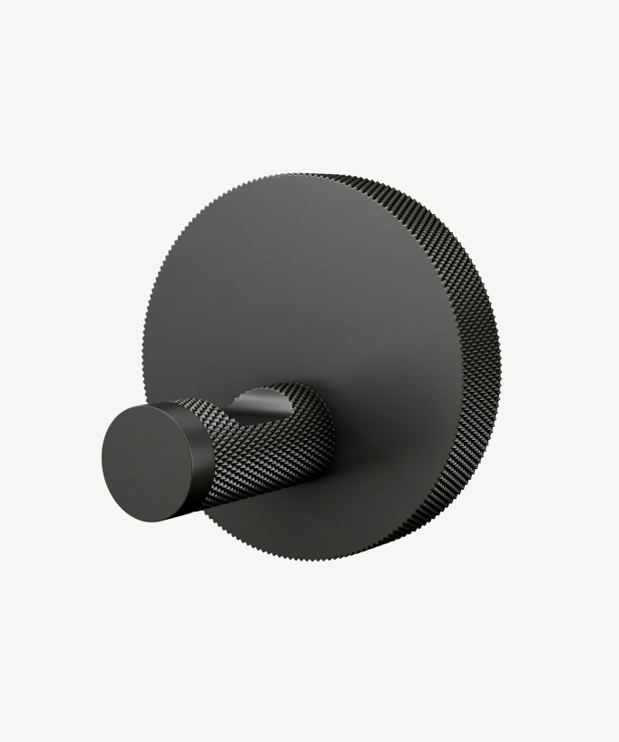 Appendiabiti singolo a parete Gun metal - Leros