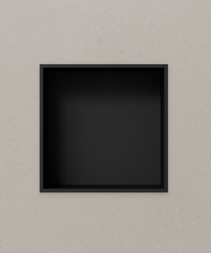 Niche salle de bain encastrable  - Noir
