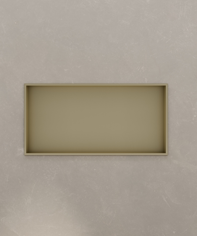 Niche murale de salle de bain en acier inoxydable - Doré brossé