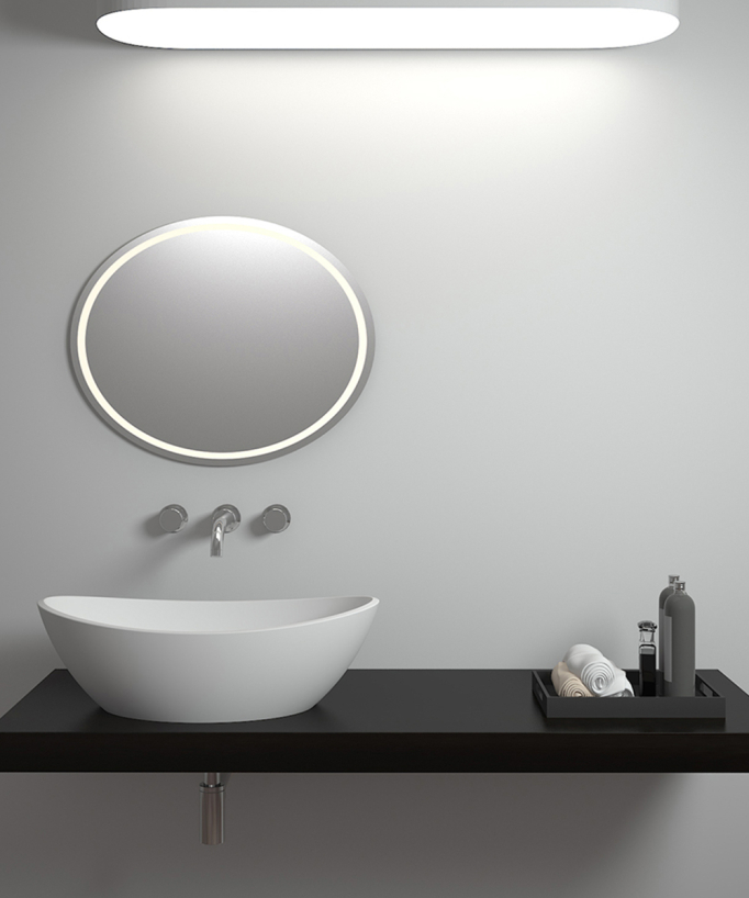 Lavabo ovale freestanding Blanc mat - Loandjili