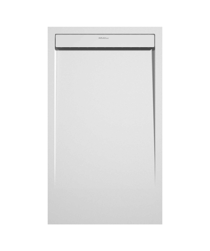 Receveur de douche Blanc, finition Lisse Stone SMART, grille de couleur