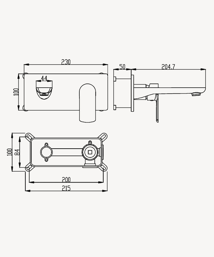 Miscelatore lavabo da incasso cromato - Nunki
