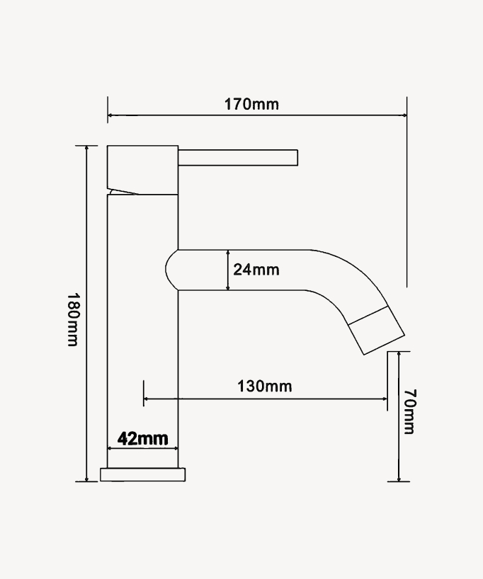 Rubinetto miscelatore lavabo - Corbeau
