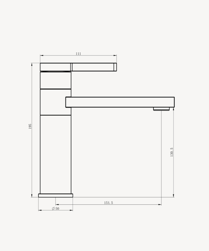 Rubinetto miscelatore lavabo nero - Mintaka