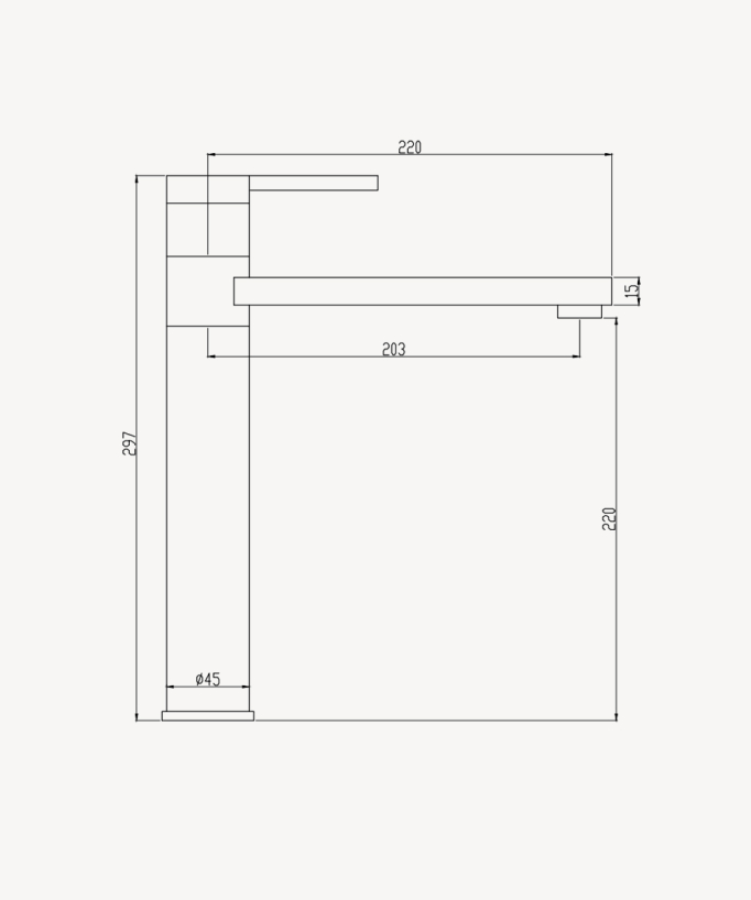 Miscelatore lavabo cromato - Mintaka