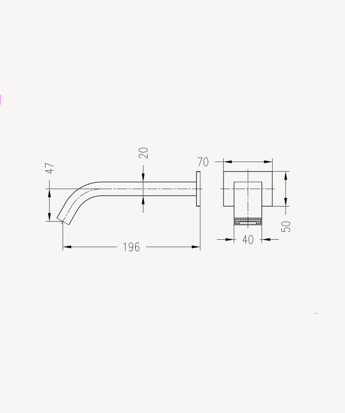 Rubinetto automatico da parete per lavabo, acqua fredda – Fiumina
