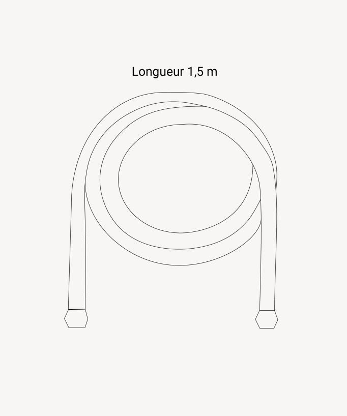 Flexible de douche en PVC