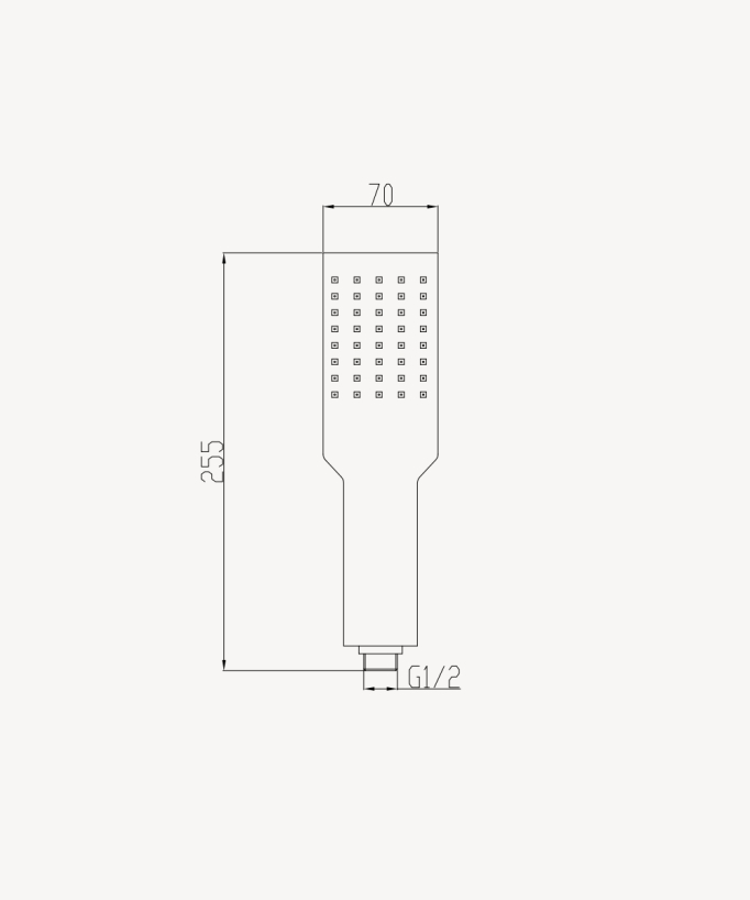 Doccetta a mano in acciaio inox 1 getto
