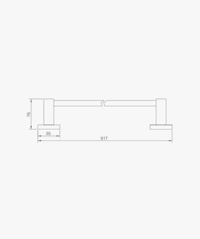 Porte serviettes simple - Corbeau