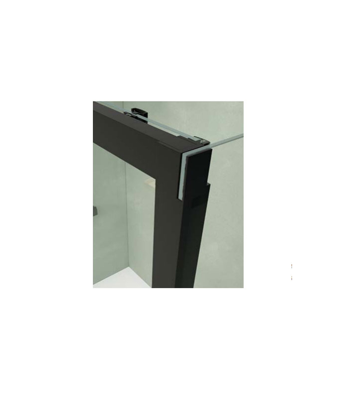 Paroi de douche avec porte coulissante Chromé, Série Q