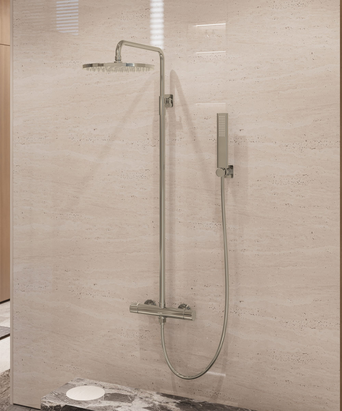 Colonna doccia termostatica da parete - Fiumina