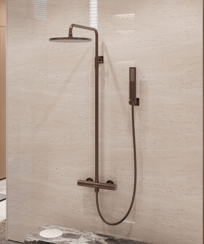 Colonna doccia termostatica da parete - Fiumina