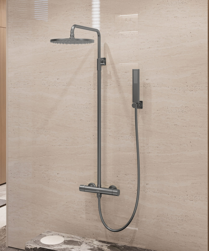 Colonna doccia termostatica da parete - Fiumina
